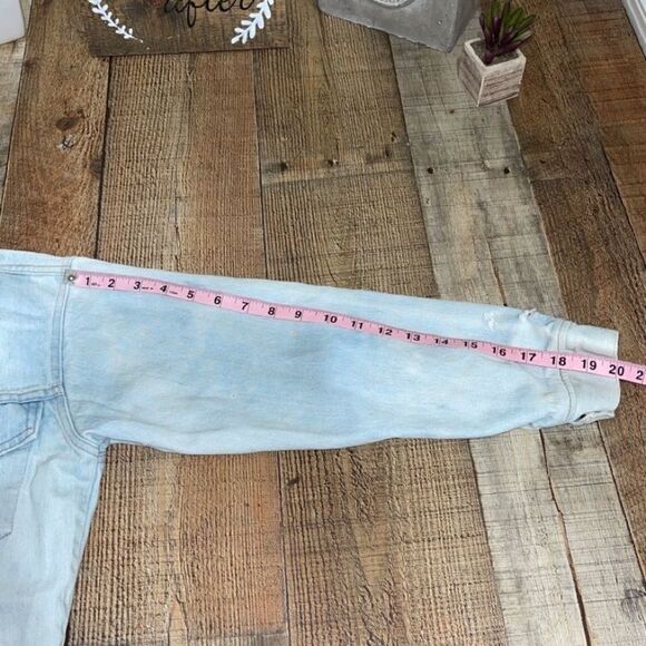 Vintage Levis Orange Tab Denim Jacket Bleach - Picture 3 of 12